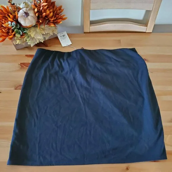 A New Day - Women's Ruched Ponte Mini Skirt - Black Size L - Picture 4 of 11